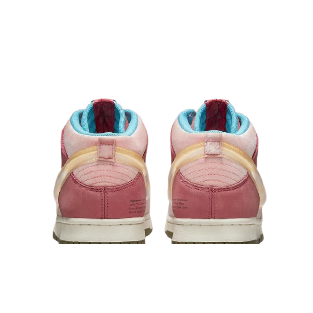 nike dunk mid social status strawberry milk